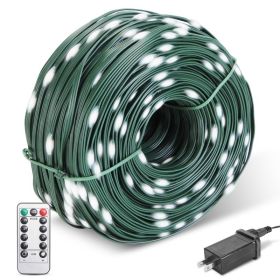 330FT String Lights Outdoor Christmas Decoration Lights With Remote IP44 Waterproof 8 Lighting Modes 8 Brightness Timer Plug In Fairy Light Xmas (Option: Cool White Lighting)
