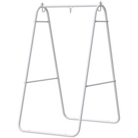 Hammock Chair Stand Only Heavy Duty Solid Steel A-Frame for Hanging Hammock, Egg Chair, Max Load 330 LBS, White (Option: White-1030x390x90 mm)
