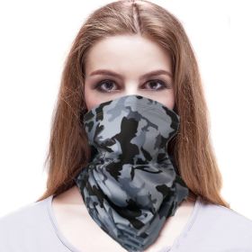 Outdoor Camouflage Desert Variety Scarf Fishing Magic Headband (Option: Gray Camouflage-24 X48CM Free Size)